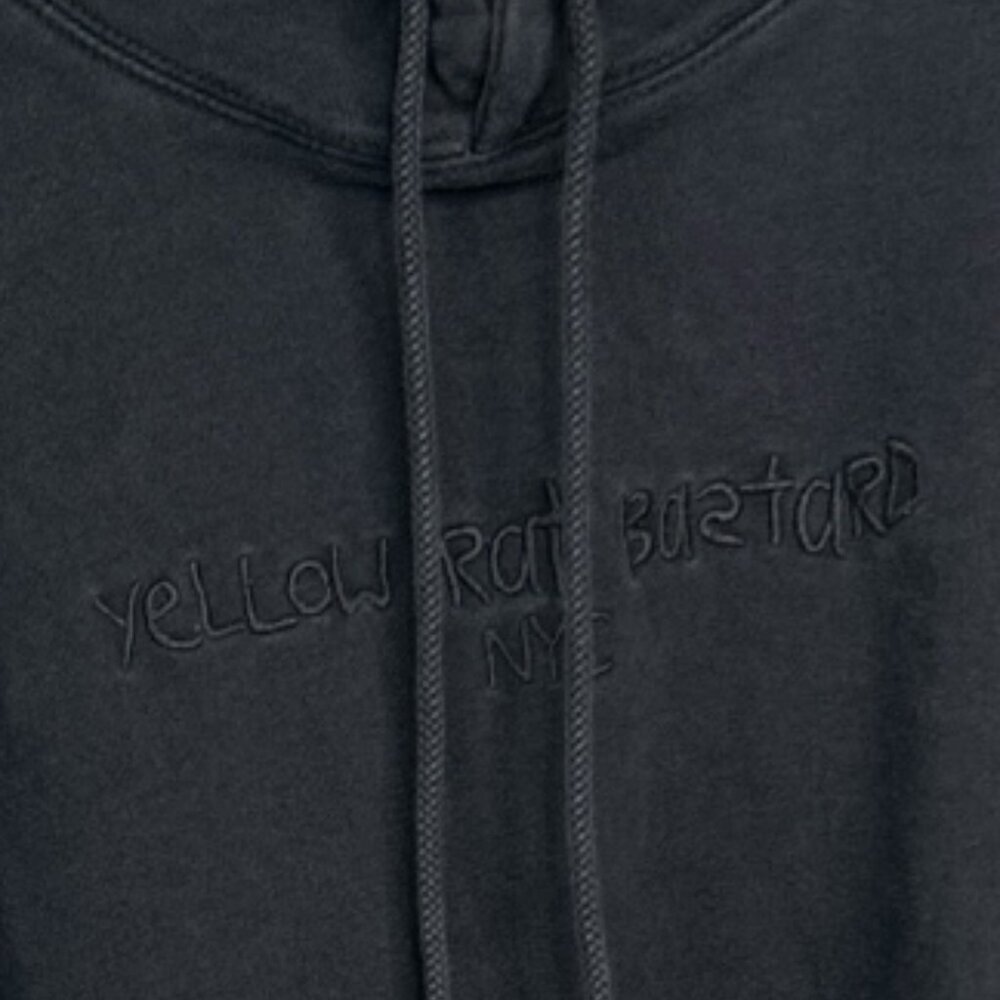 New York City Yellow Rat Bstrd Unisex Black Hoodie - Picture 3 of 10
